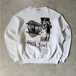 90s Vintage FIFA World Cup Red Card White Crewneck -XL